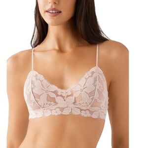B.tempt'd by Wacoal Women's Feeling Famous Bralette in Rose Smoke/White nWT